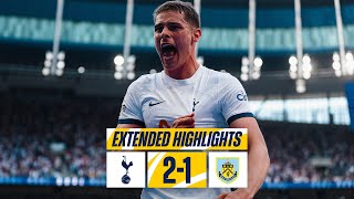 TOTTENHAM HOTSPUR 21 BURNLEY  EXTENDED PREMIER LEAGUE HIGHLIGHTS [upl. by Aihtnyc]