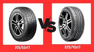 Tire Size 21555r17 vs 22545r17 [upl. by Aden]