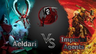 Aeldari vs Imperial Agents Warhammer 40k Battle Report [upl. by Mafalda]