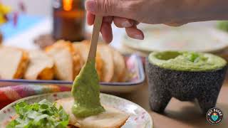 Air Fryer Tacos de Papa with Avocado Salsa [upl. by Oer477]