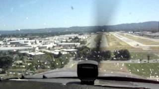 Touch and Go Landing on Runway 16L Left at Van Nuys Airport CA [upl. by Cooley]