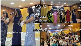 arena animation sector 14 part 2 freshersfarewell partyyyyy anchoringgames [upl. by Adaval958]