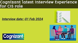 Latest Cognizant interview Experience for CIS role cognizant interviews interviewquestions [upl. by Ilan274]