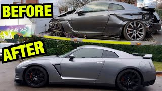 Rebuilding a salvage NISSAN GTR in 10 minutes [upl. by Engracia]