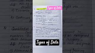 Types of Data 1Quantitative Data 2Qualitative Data Statistics education statistics data data [upl. by Jacobson709]