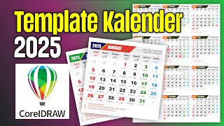 Template Kalender 2025 cdr [upl. by Belding115]