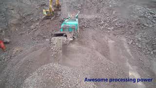 Powerscreen Premiertrak 600 at Malcolm Quarry Loanhead [upl. by Atnim]