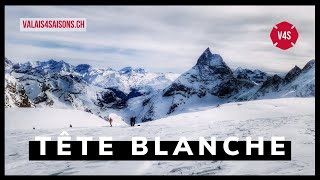 ✝️ Tête Blanche  Ascension depuis Arolla dans un ciel laiteux  V4S  Valais  Suisse [upl. by Anaira271]