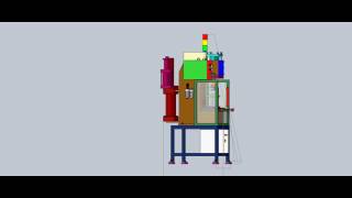 Hydro Pneumatic Pressing Machine with LVDT  Load Cell PLC [upl. by Llehcal]