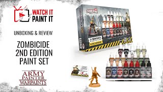 The Army Painter  Zombicide Second Edition Paint Set Unboxing and Review [upl. by Bondie]