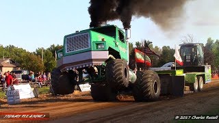 Semi Truck Pulls 2017 Kent City Pull ft Green Ghost [upl. by Culver]