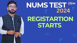 NUMS 2024 Registration Open  NUMS test Date 2024  NUMS Complete information [upl. by Tudor579]