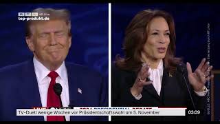 Komplettes TV Duell Trump vs Harris im hitzigen Schlagabtausch – Gegensätze klar und intensiv [upl. by Schwarz395]