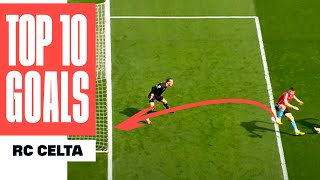 ¡Los 10 MEJORES GOLES del RC CELTA en LALIGA EA SPORTS 202324 [upl. by Draneb]