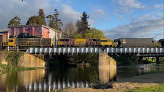 Tasrail 2001 2054 47 empty coal train Deloraine [upl. by Viguerie]