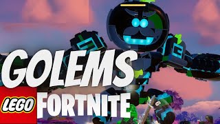 Killing every GOLEM in Lost Isles Lego Fortnite update [upl. by Ydniw]