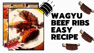 Wagyu Beef Ribs  Wagyu in Oven  Wagyu Ribs no sauce needed [upl. by Desireah]