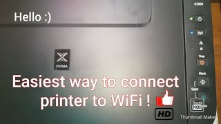 How to connect canon pixma g series printer to WiFi  Easiest method [upl. by Scevor]