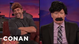 Javier Bardem amp Conan Swap Hair  CONAN on TBS [upl. by Gemperle]