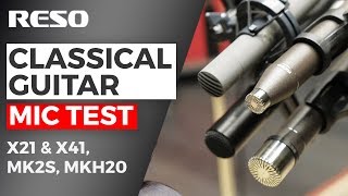 Guitar mics shootout Schoeps vs Reso vs Sennheiser The best guitar mic [upl. by Yelkreb]