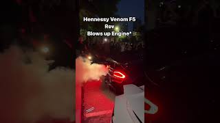 Hennessey Venom F5 blows engine revving automobile car racing fun performance comedy funny [upl. by Haywood]