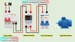 single phase motor single phase motor connection motor TechnicalirfanYaseen [upl. by Akired857]