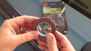 Car door trim how to amp tips  3M ScotchMount Molding Tape [upl. by Blackwell436]