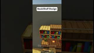 Bookshelf Design In MInecraft minecraft shorts [upl. by Ellehsram]