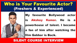 Who is Your Favourite Actor Interview Questions And Answers  BPO Interview [upl. by Adnhoj]