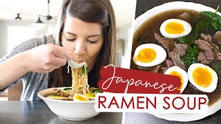 How to make JAPANESE BEEF RAMEN SOUP  Cook with us [upl. by Eintihw]