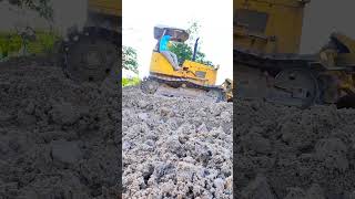 Bull CAT D9 pushing downhill shorts short shortsviral bulldozer power truck machine [upl. by Charlene]