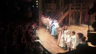 Hamilton Cast Takes First Broadway Bows [upl. by Dani]