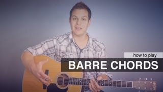 Guitar Lesson How To Play Barre Chords Bar Chords [upl. by Aurora]