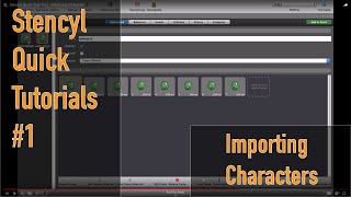 Stencyl Quick Tutorial 1  Importing Characters [upl. by Margreta744]