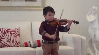 Vivaldi Violin Concerto in A Minor  Christian Li Aged 5 [upl. by Anitnoc]