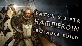 23 Crusader Hammerdin Build  Diablo 3 Reaper of Souls PTR [upl. by Deloris145]