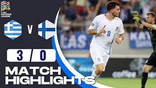 Greece vs Finland  30  Highlights  UEFA Nations League 202425  ελλαδα φιλανδια [upl. by Eelegna]