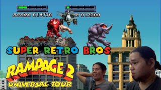 Rampage 2 Universal Tour gameplay PS1 [upl. by Ahsimet]