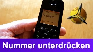 Telefon Anzeige Nummer  Telefonnummer unterdrücken [upl. by Anihtyc]