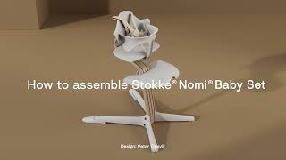 So bauen Sie das Stokke® Nomi® Baby Set und den Stokke® Gurt für Nomi® zusammen [upl. by Gweneth]