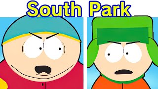 Friday Night Funkin Kyle vs Cartman  Doubling Down FNF ModHard South ParkKenny Dies [upl. by Gnoz349]