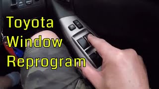 Toyota Power Window Reset [upl. by Craven839]