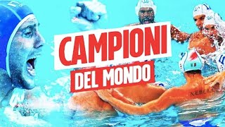 Il Settebello è oro La nazionale italiana di Pallanuoto vince il Mondiale in Corea contro la Spagna [upl. by Gorrono]