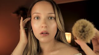 ASMR Gentle Face Adjusting Face Brushing Stop Start Face Touching Concerned Examining [upl. by Oberg100]