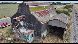 Abandoned railway shed at Winslow  By Drone [upl. by Ettennaj]