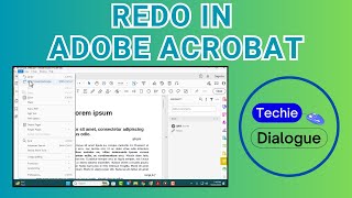 How to Redo in Adobe Acrobat [upl. by Aronid]