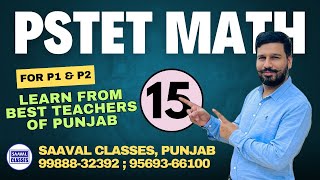 DAY15 Math Mensuration PSTET For Paper1 ETT amp Paper2 Sci Math  SAAVAL CLASSES  9988832392 [upl. by Joed927]