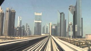 Dubai Metro Cab Ride On The Red Line [upl. by Aiderfla]