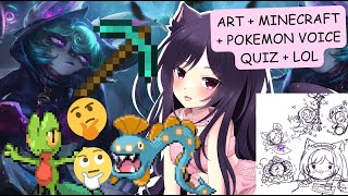 VOD COZY WEEK DAY 5 ✧˖° ♡ ART  MINECRAFT  POKEMON QUIZ  LOL [upl. by Yona852]