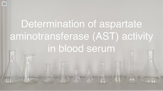 55 Determination of aspartate aminotransferase AST activity in blood serum [upl. by Fadil772]